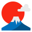 Fuji mountain icon 64x64