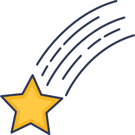Falling star icon
