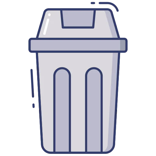 Trash bin icon