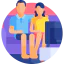 Watching tv Ikona 64x64