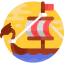 Viking ship icon 64x64