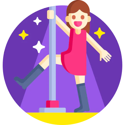 Pole dancer icon