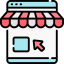 Online shopping icon 64x64