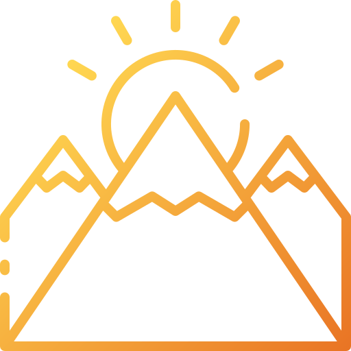 Mountain range icon