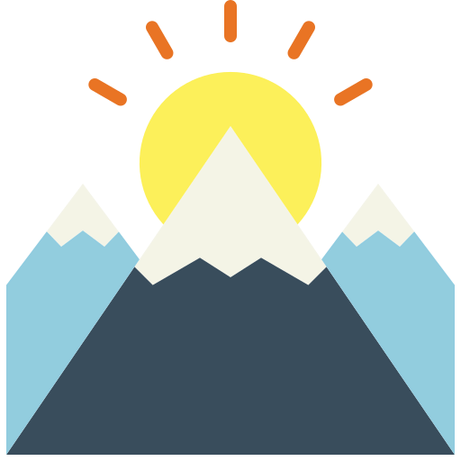 Mountain range icon