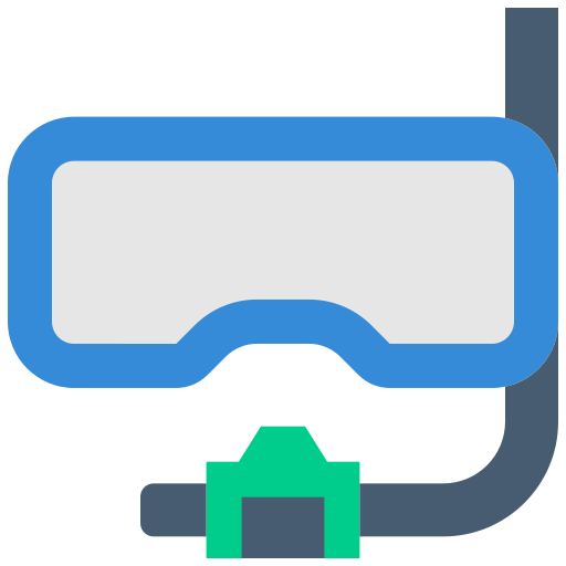 Diving mask icon
