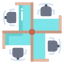 Cubicle icon 64x64