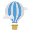 Hot air balloon biểu tượng 64x64