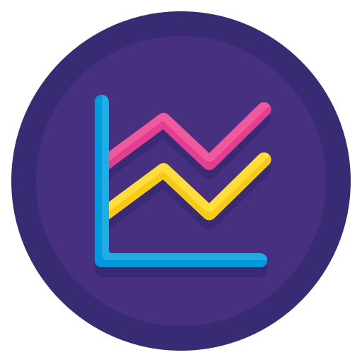 Line chart icon