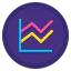 Line chart icon 64x64