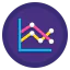 Line chart icon 64x64