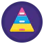 Pyramid chart icon 64x64