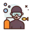 Scuba diver icon 64x64