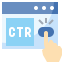 Click through rate Symbol 64x64