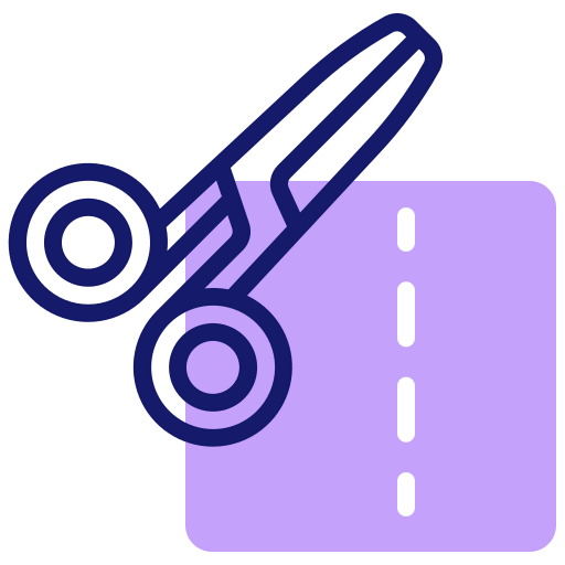Sewing scissors icon