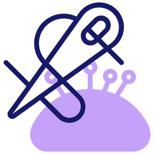 Needle thread icon