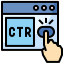 Click through rate Symbol 64x64