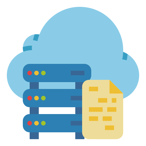 Cloud data icon