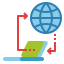 Online transfer Ikona 64x64