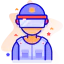 Riot police icon 64x64