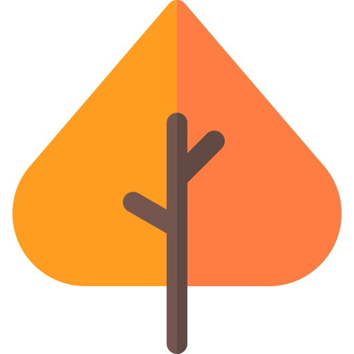 Dry leaf icon