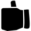 Like hand gesture silhouette Symbol 64x64