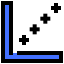 Scatter graph Ikona 64x64