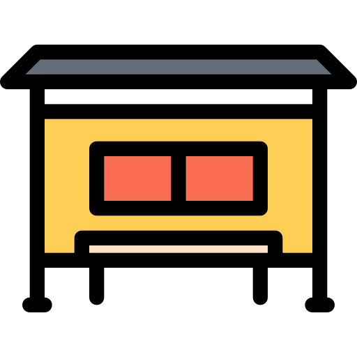 Bus stop icon
