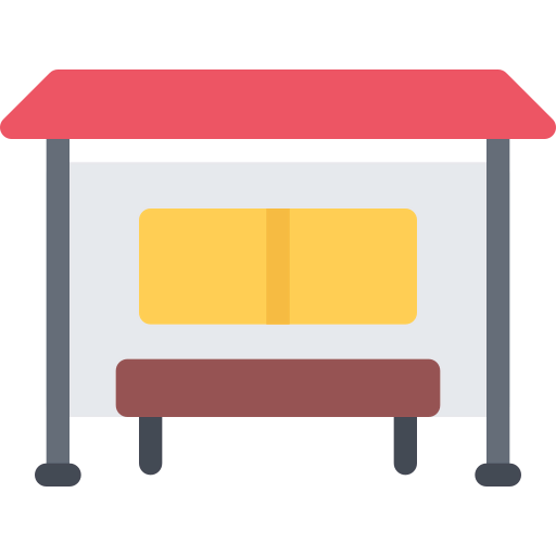 Bus stop icon