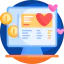 Online donation icon 64x64