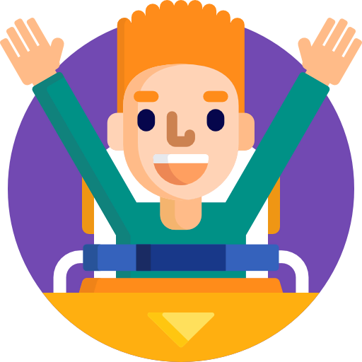 Roller coaster icon