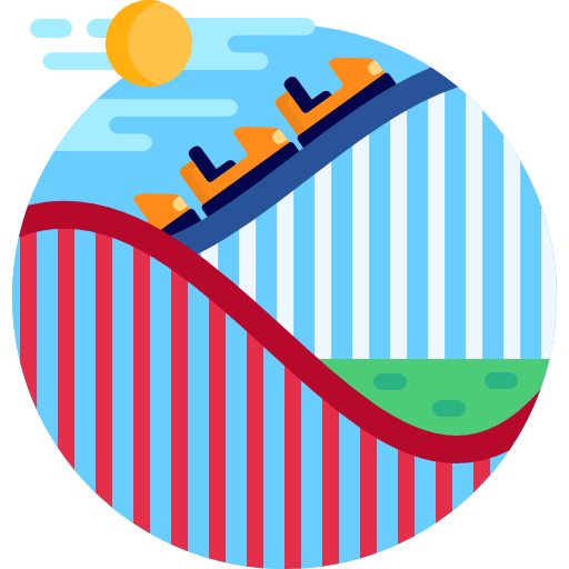 Roller coaster icon