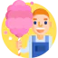 Cotton candy icon 64x64
