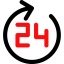 24 hours Ikona 64x64