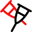 Crutches icon 64x64