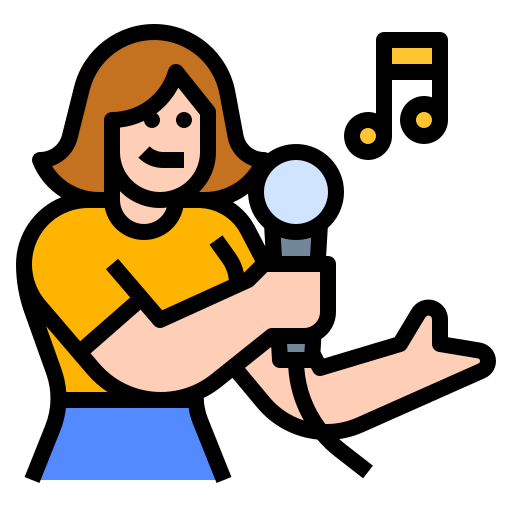 Singing icon