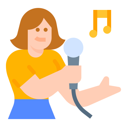 Singing icon