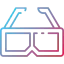 3d glasses icône 64x64