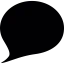 dark speech bubble  icon 64x64