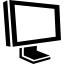 Screen of a monitor in perspective іконка 64x64