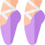 Ballet shoes icon 64x64