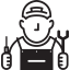 Mechanic with Cap icon 64x64