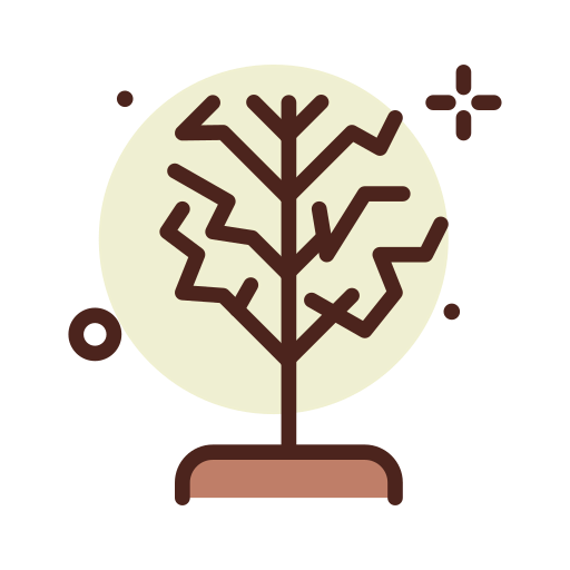Dry tree icon