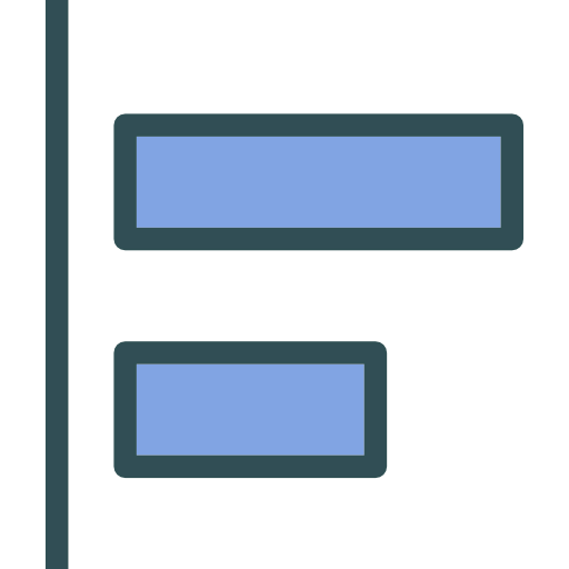 Left alignment icon