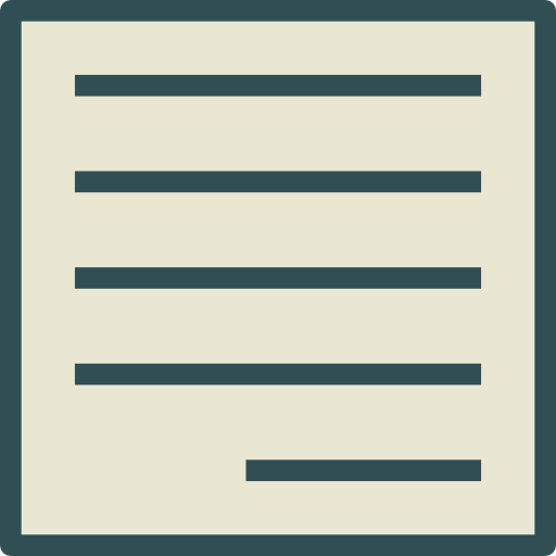 Right alignment icon
