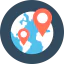 Earth globe icon 64x64