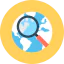 Earth globe icon 64x64
