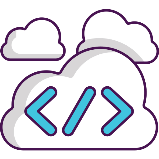 Cloud coding icon