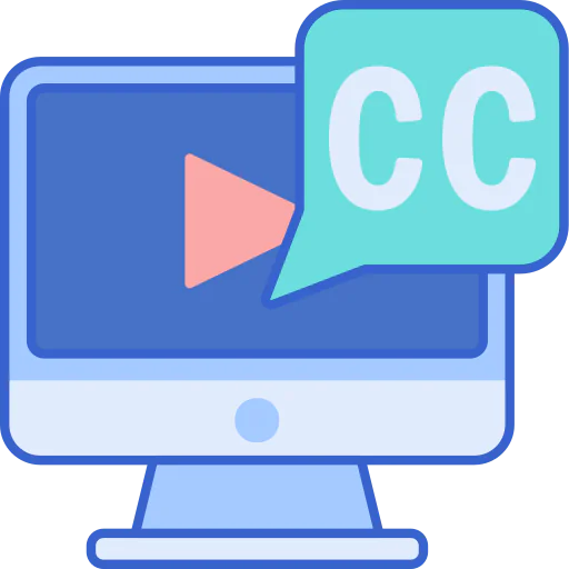 Closed caption icon