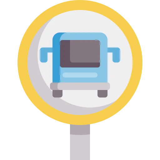 Bus stop icon